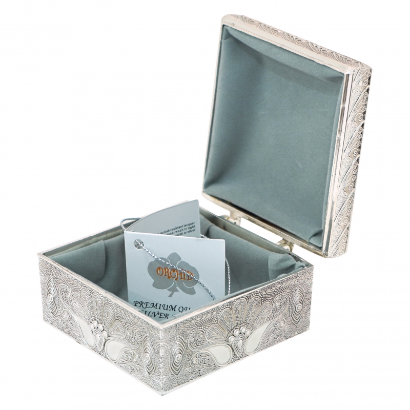 Զարդատուփ Orchid Մելխ/փոքր Արծաթ TA-2185 2